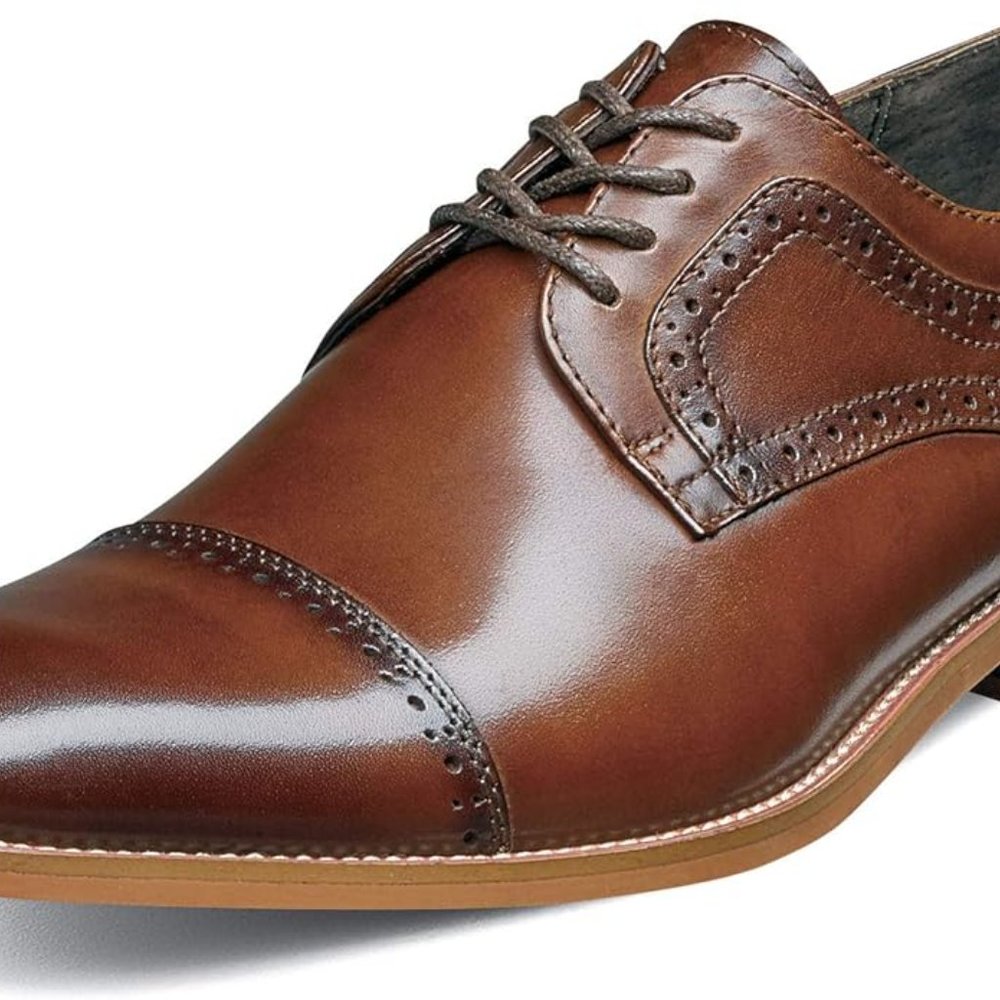 STACY ADAMS Men's Dickinson Cap-Toe Lace-up Oxford